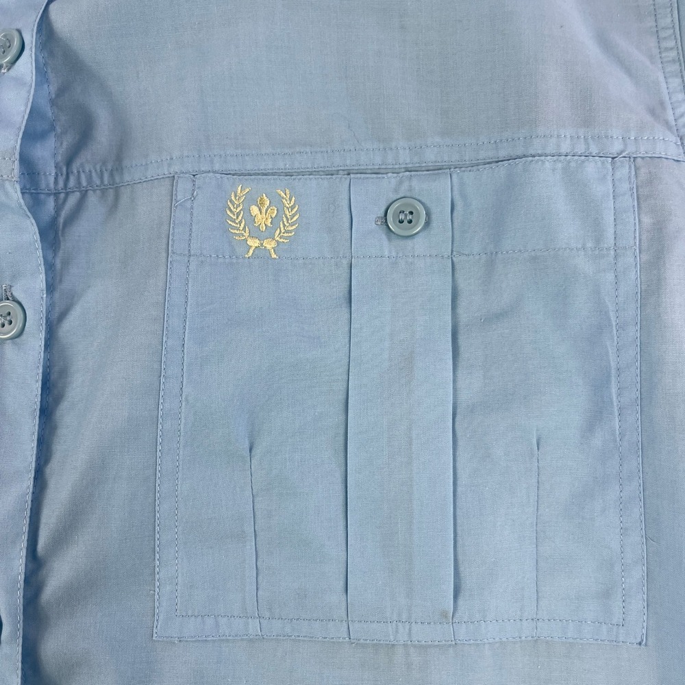 Rainbow Ridge Short Sleeve Button Up Shirt Light Blue Womens Size 10 Casual - Picture 3 of 4